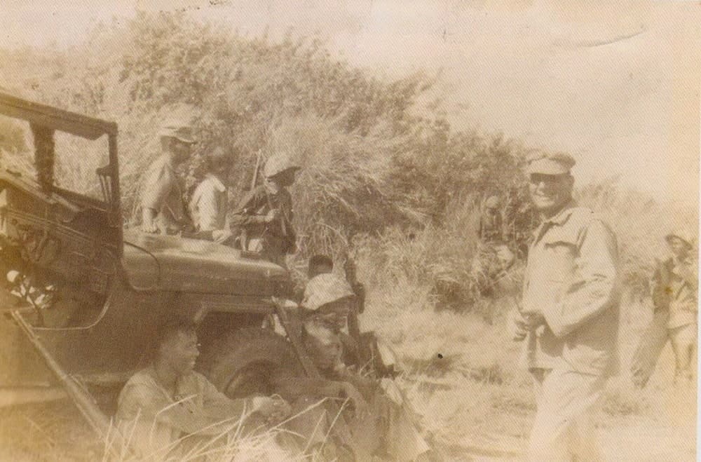 Alpha Company with USMC instructor during training activities